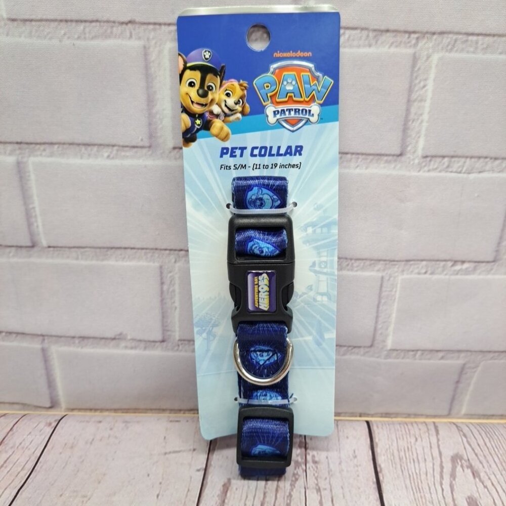 Nickelodeon Paw Patrol All Over Graphics Pet Collar S/M‎ 11"-19"